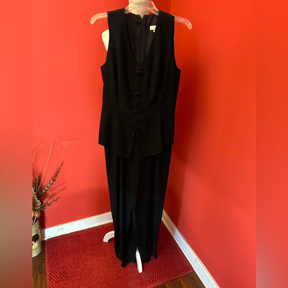 Ann Taylor Black Sleeveless Jumpsuit